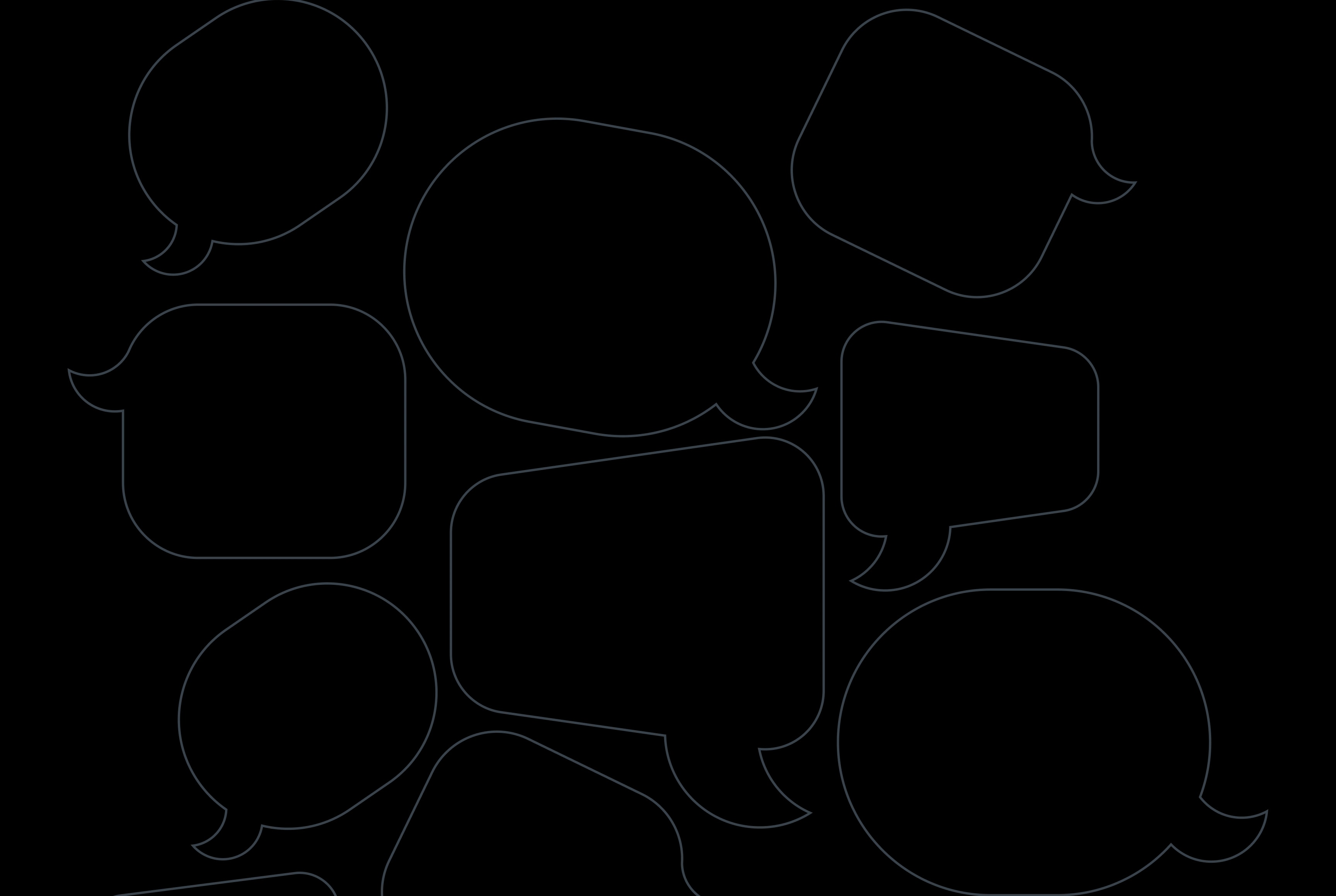 Speech bubble background pattern