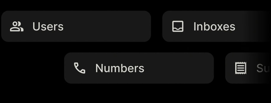 Control options for company admins