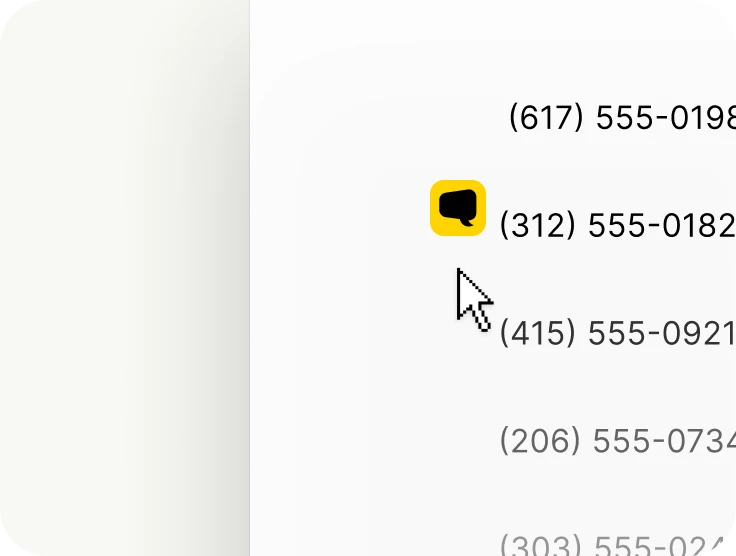 YakChat browser extension. numbers