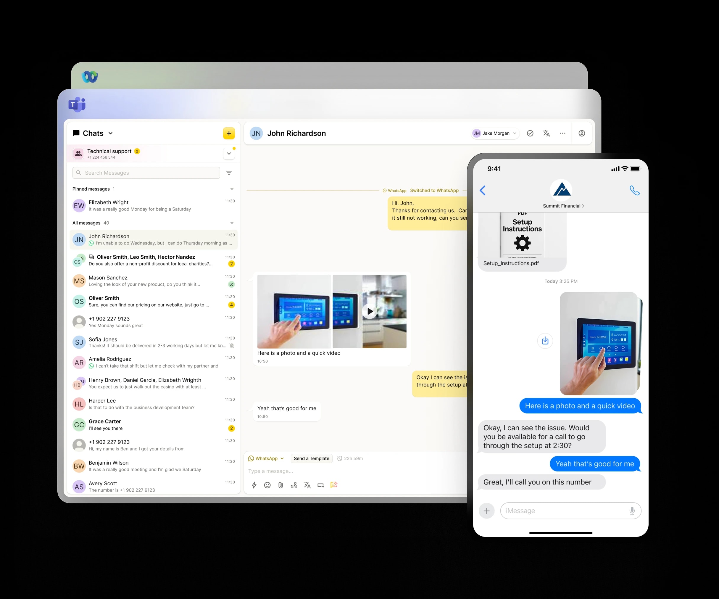 RCS Business Messaging Teams & Webex